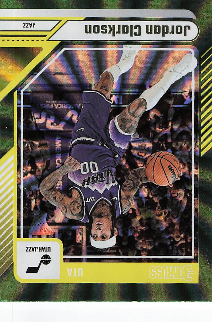 2024-25 Donruss Basketball Holo Green Laser Jordan Clarkson #147