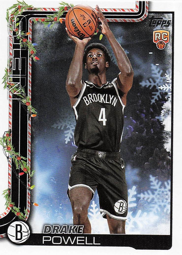 2025-26 Topps Holiday Basketball Drake Powell #H182 RC