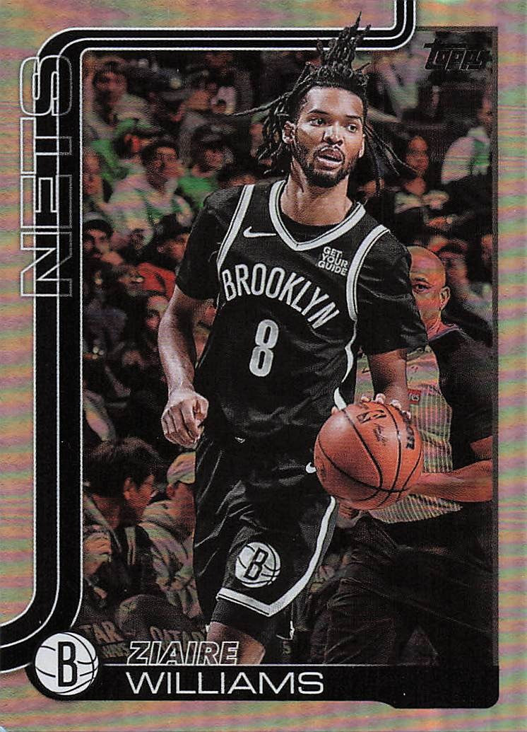 2025-26 Topps Basketball Rainbow Foilboard Ziaire Williams #9