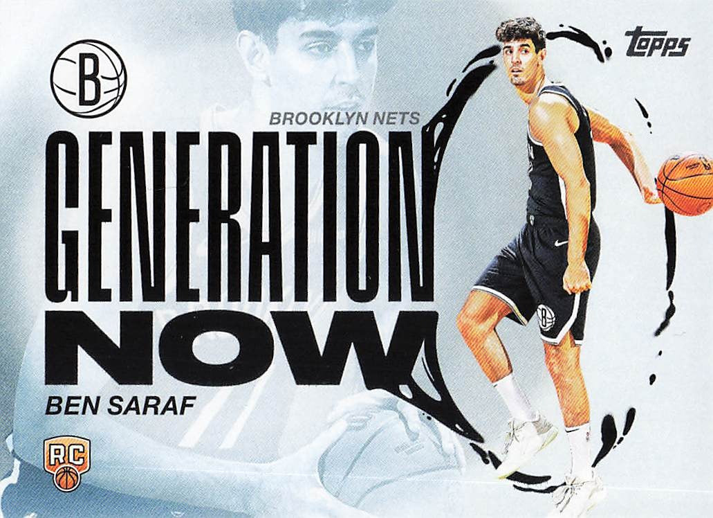 2025-26 Topps Basketball Generation Now Ben Saraf #GN-26