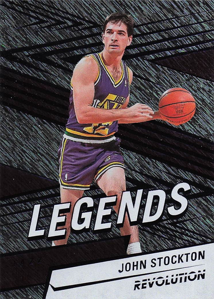 2024-25 Panini Revolution Basketball Blue Storm John Stockton #154