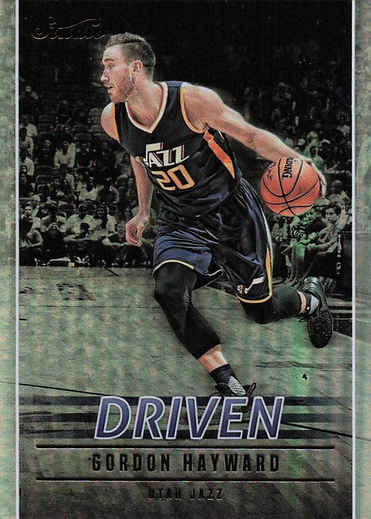 2016-17 Panini Studio Basketball Driven Gordon Hayward #DR-GH
