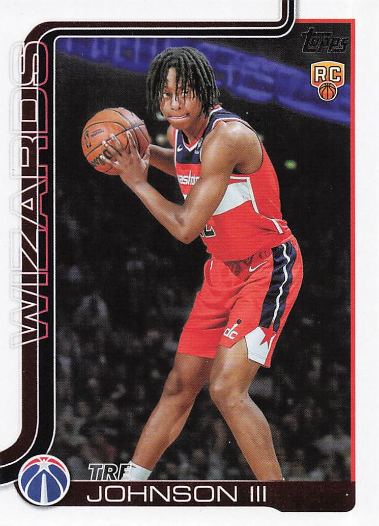 2025-26 Topps Basketball Tre Johnson III #206 RC