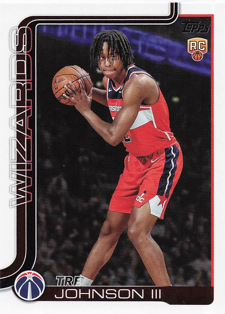 2025-26 Topps Basketball Tre Johnson III #206 RC