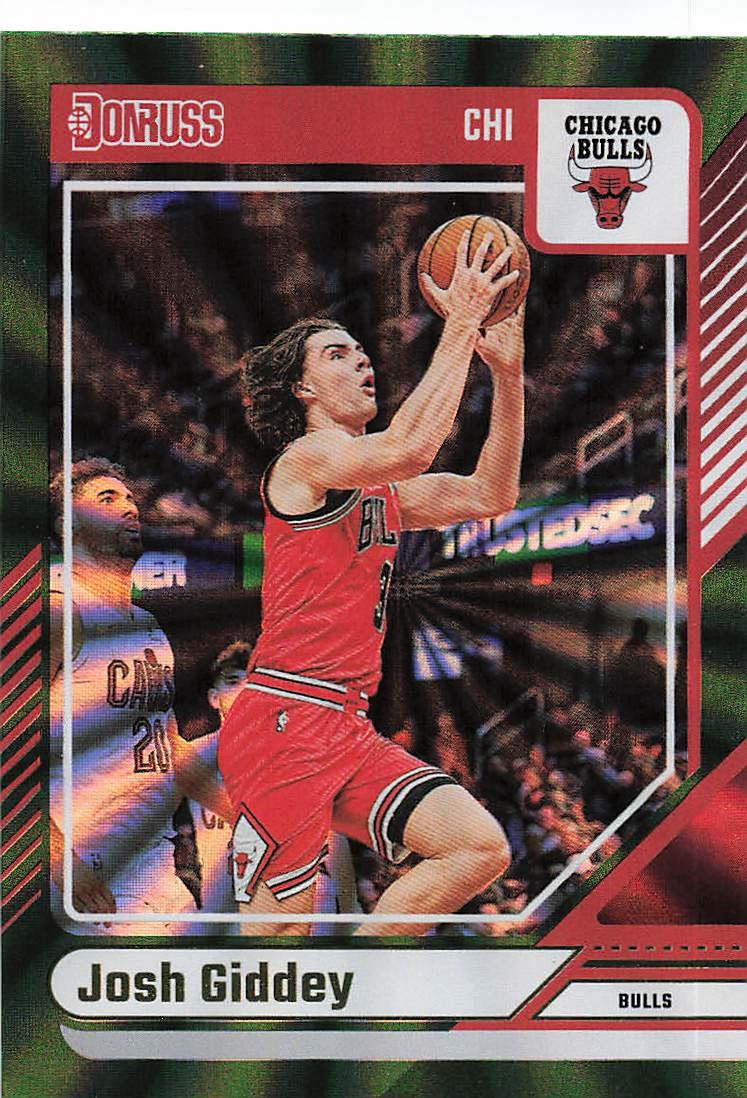 2024-25 Donruss Basketball Holo Green Laser Josh Giddey #190