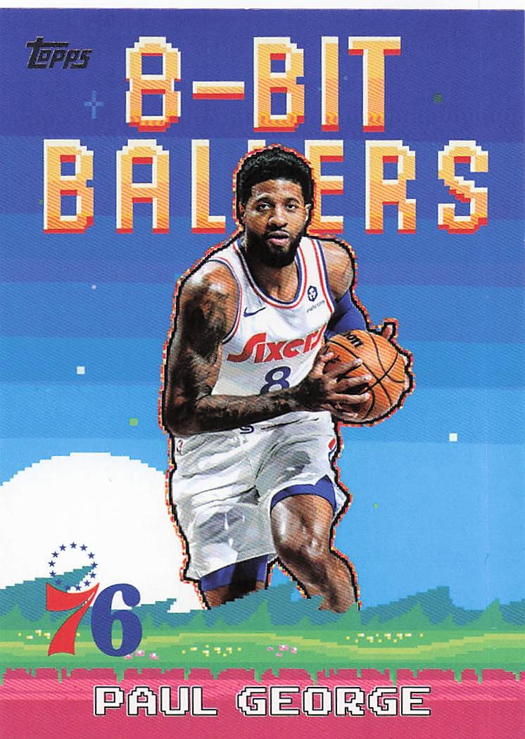 2025-26 Topps Basketball 8-Bit Ballers Paul George #8B-7