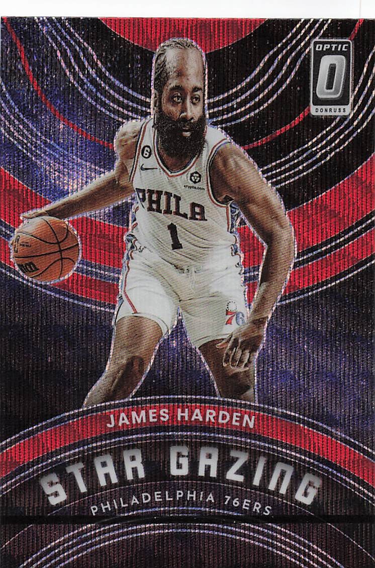 2022-23 Donruss Optic Basketball Star Gazing Red Wave James Harden #11
