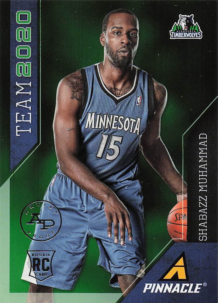 2013-14 Pinnacle Basketball Team 2020 Artist's Proofs Shabazz Muhammad #22