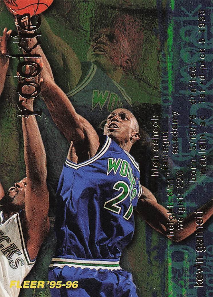 1995-96 Fleer Basketball Kevin Garnett #293 RC