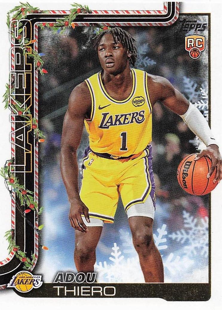 2025-26 Topps Holiday Basketball Adou Thiero #H196 RC