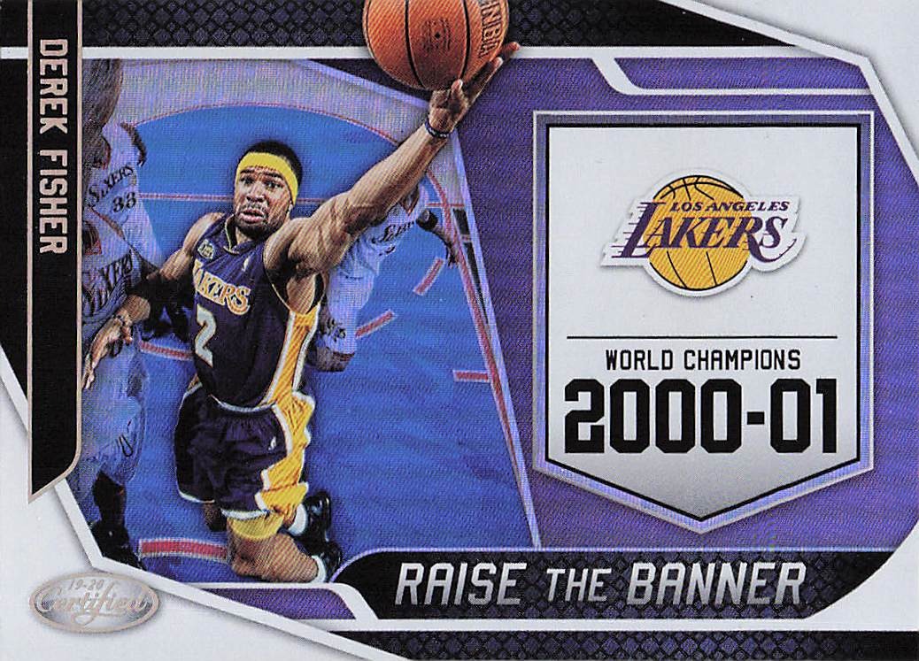 2019-20 Panini Certified Basketball Raise the Banner Derek Fisher #19