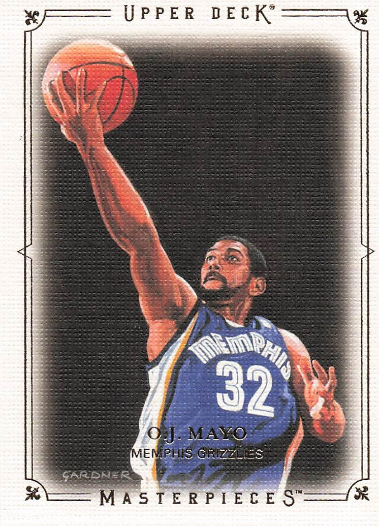 2009-10 Upper Deck Basketball Masterpieces O.J. Mayo #MA-OM