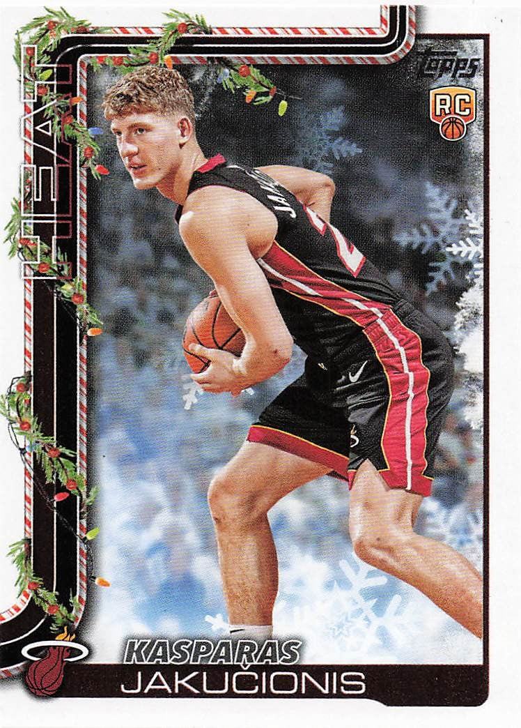 2025-26 Topps Holiday Basketball Kasparas Jaku?ionis #H180 RC