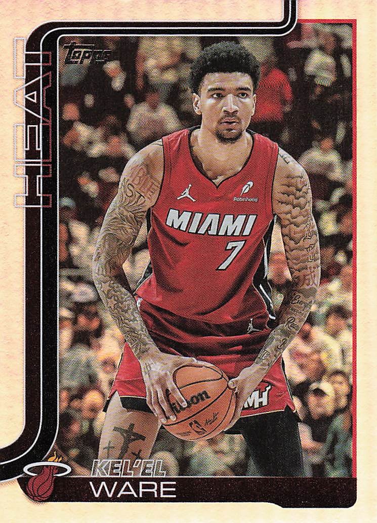 2025-26 Topps Basketball Rainbow Foilboard Kel'el Ware #74