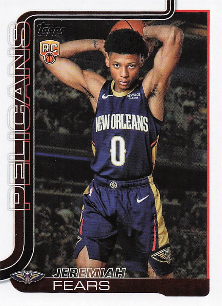 2025-26 Topps Basketball Jeremiah Fears #207 RC