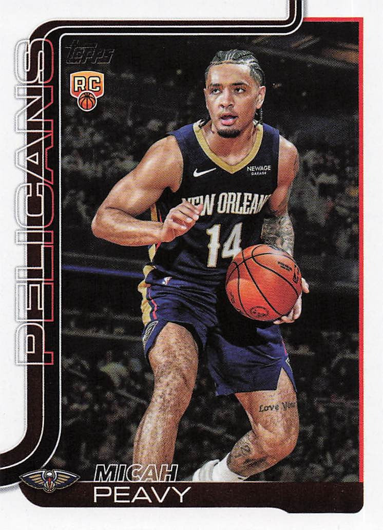 2025-26 Topps Basketball Micah Peavy #241 RC
