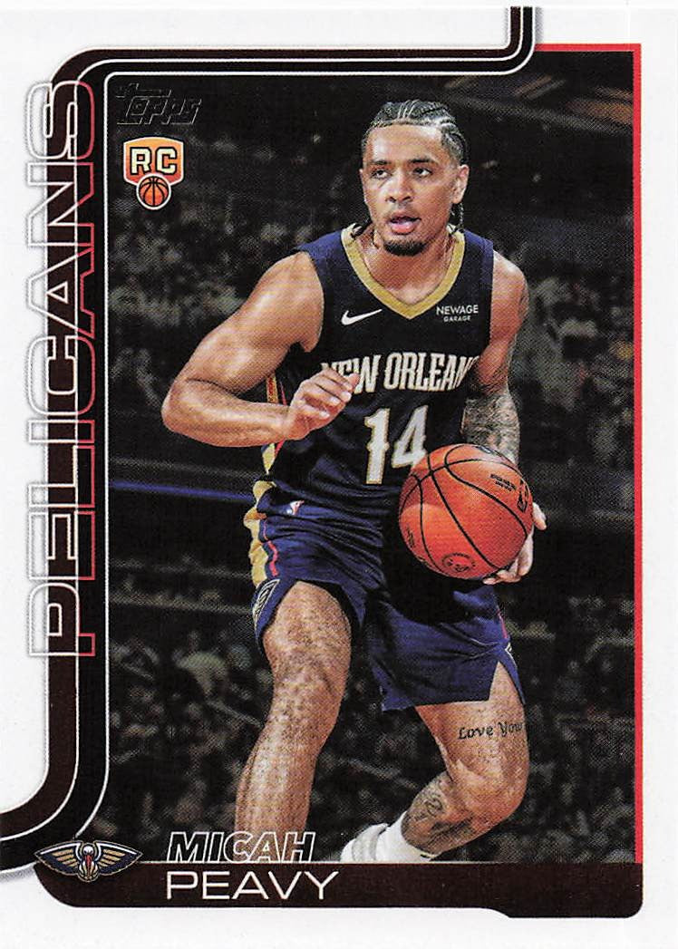 2025-26 Topps Basketball Micah Peavy #241 RC