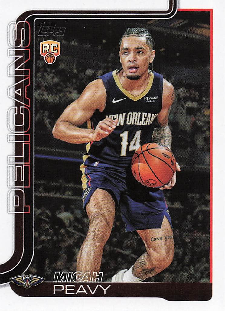 2025-26 Topps Basketball Micah Peavy #241 RC