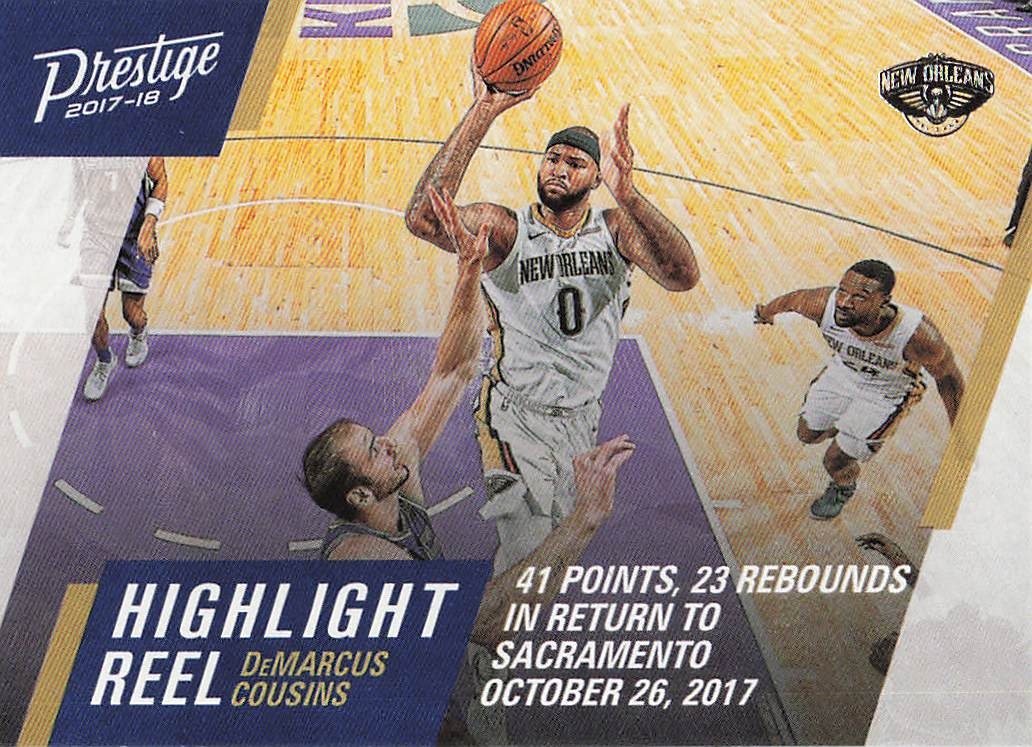 2017-18 Panini Prestige Basketball Highlight Reel DeMarcus Cousins #2