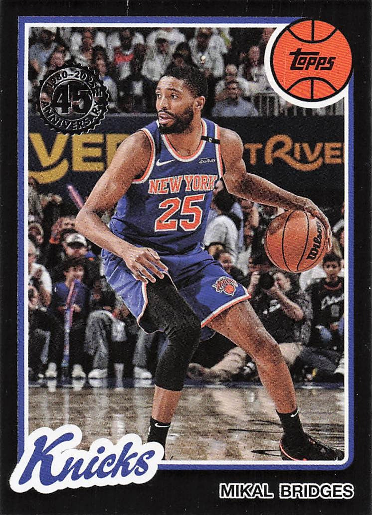 2025-26 Topps Basketball 1980-81 Topps Basketball Mikal Bridges #80BK-38