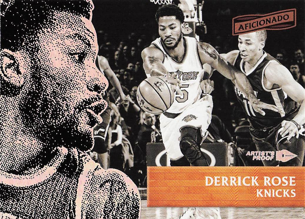 2016-17 Panini Aficionado Basketball Artist's Proof Derrick Rose #42