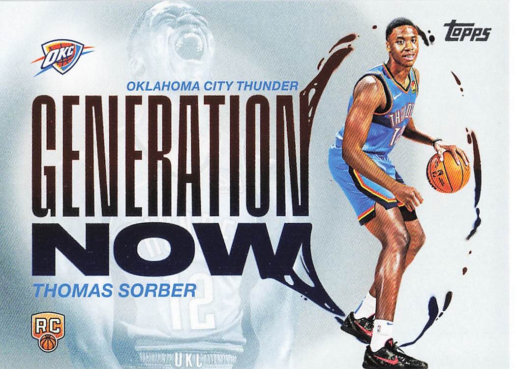 2025-26 Topps Basketball Generation Now Thomas Sorber #GN-15