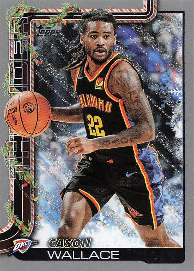 2025-26 Topps Holiday Basketball Glitter Holiday Cason Wallace #H94