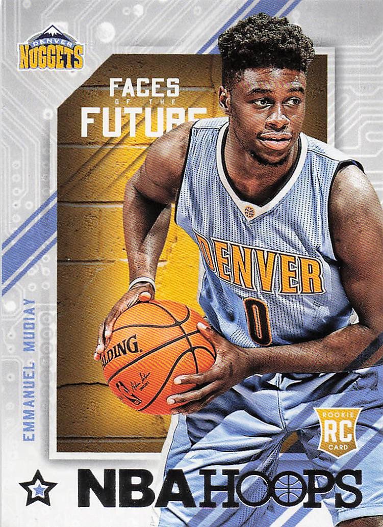 2015-16 Hoops Basketball Faces of the Future Emmanuel Mudiay #9