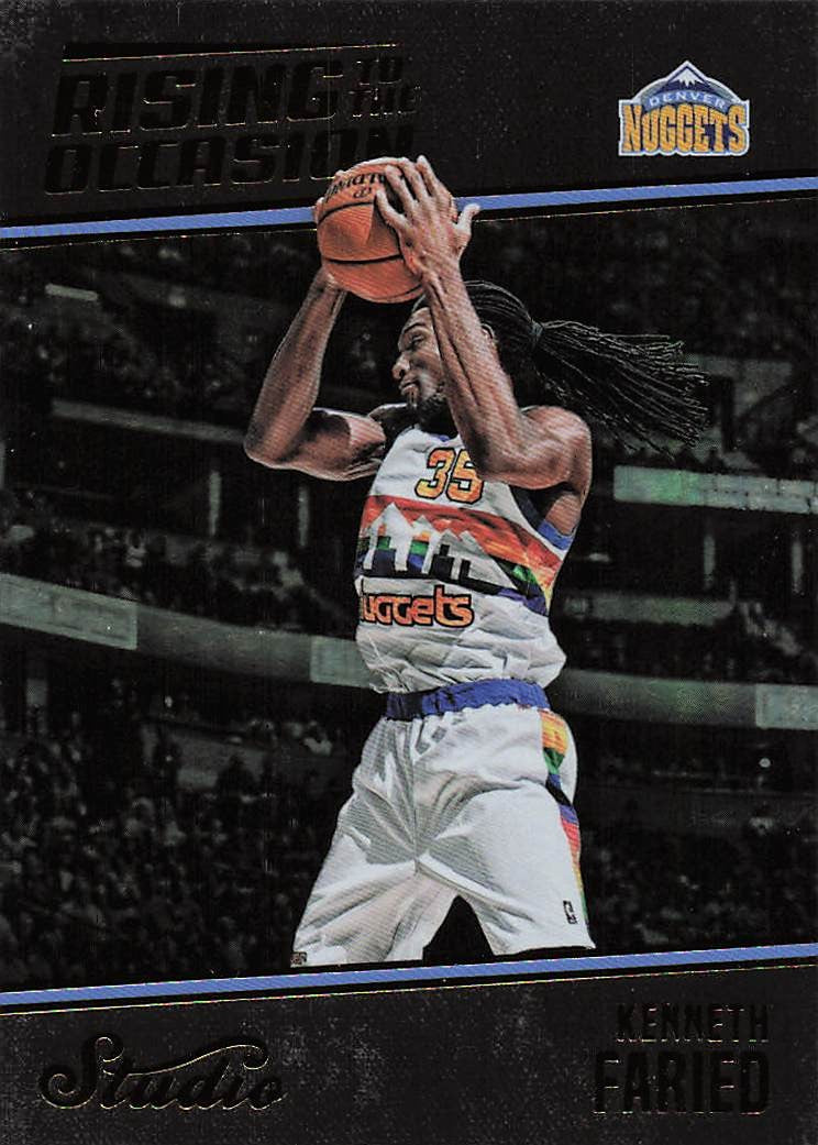 2016-17 Panini Studio Basketball Rising to the Occasion Kenneth Faried #RO-KF