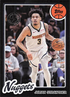 2025-26 Topps Basketball 1980-81 Topps Basketball Julian Strawther #80BK-28