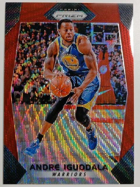 2017-18 Panini Prizm Basketball Prizm Ruby Wave Andre Iguodala #43