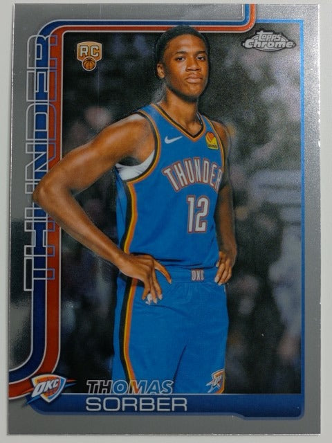 2025-26 Topps Chrome Update Basketball Thomas Sorber #165 RC