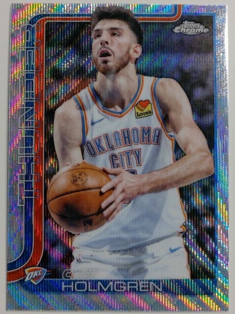2025-26 Topps Chrome Basketball Wave Refractor Chet Holmgren #134