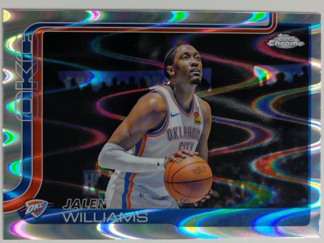 2025-26 Topps Chrome Basketball RayWave Refractor Jalen Williams #187