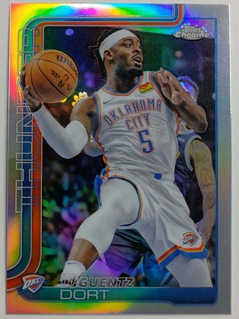 2025-26 Topps Chrome Basketball Refractor Luguentz Dort #177