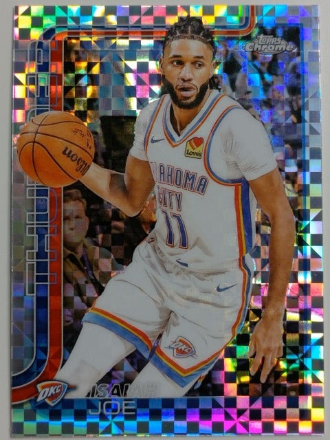 2025-26 Topps Chrome Basketball X-Fractor Isaiah Joe #121