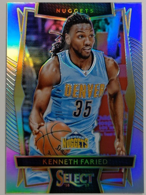 2016-17 Panini Select Basketball Silver Prizm Kenneth Faried #34