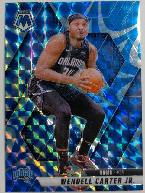 2024-25 Panini Mosaic Basketball Reactive Blue Mosaic Wendell Carter Jr. #62