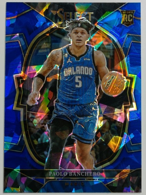 2022-23 Panini Select Basketball Blue Cracked Ice Prizm Paolo Banchero #72 RC