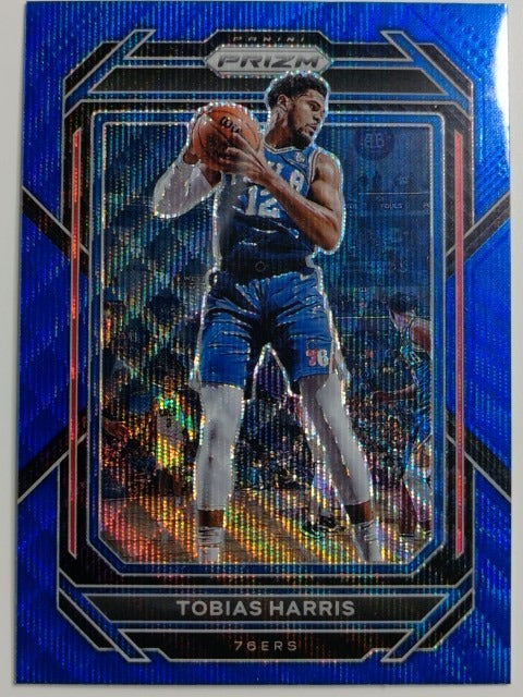 2022-23 Panini Prizm Basketball Prizm Blue Wave Tobias Harris #31