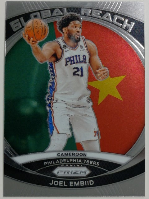 2023-24 Panini Prizm Basketball Global Reach Joel Embiid #5