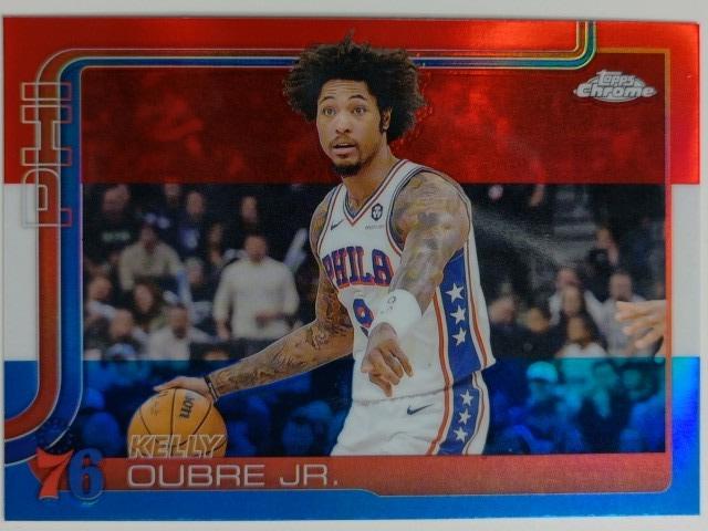 2025-26 Topps Chrome Red White and Blue Refractor Kelly Oubre Jr. #114
