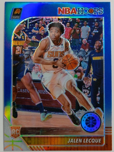 2019-20 Hoops Premium Stock Basketball Prizm Blue Jalen Lecque #254 RC