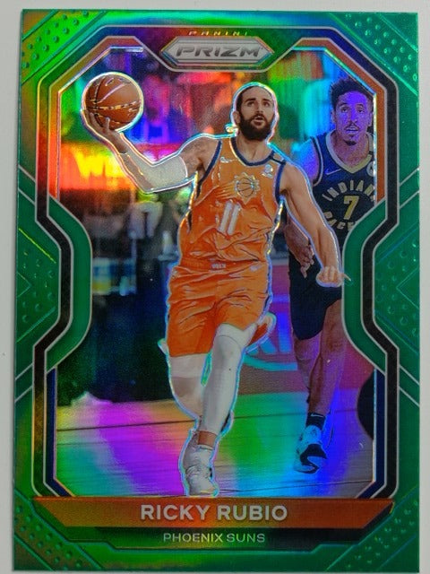 2020-21 Panini Prizm Basketball Green Prizm Ricky Rubio #235