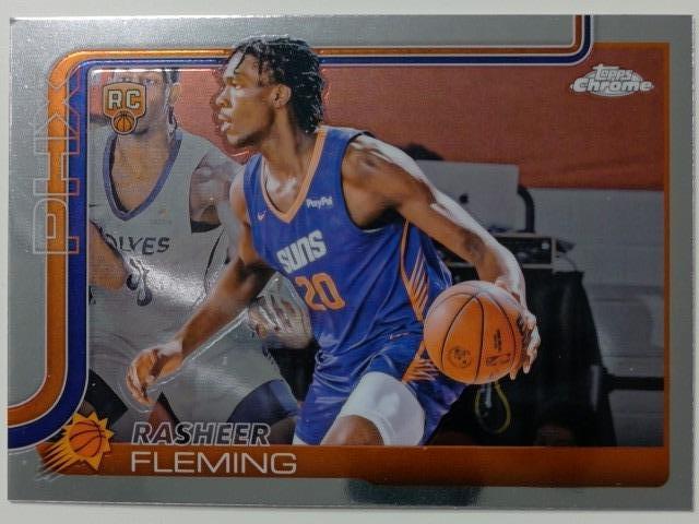 2025-26 Topps Chrome Basketball Rasheer Fleming #281 RC