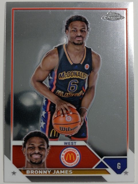 2023 Topps Chrome McDonald's All American Basketball Bronny James #68