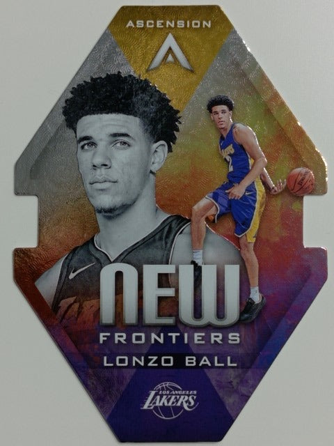 2017-18 Panini Ascension Basketball New Frontiers Die Cut Lonzo Ball #NF1