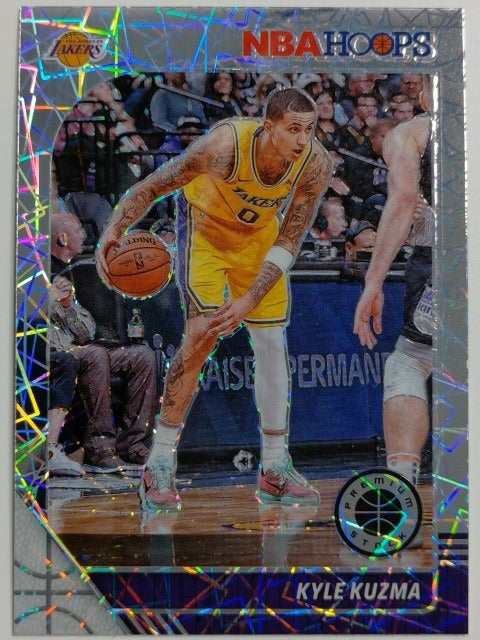 2019-20 Hoops Premium Stock Basketball Prizm Silver Laser Kyle Kuzma #88