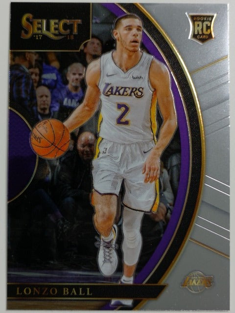 2017-18 Panini Select Basketball Lonzo Ball #28 RC