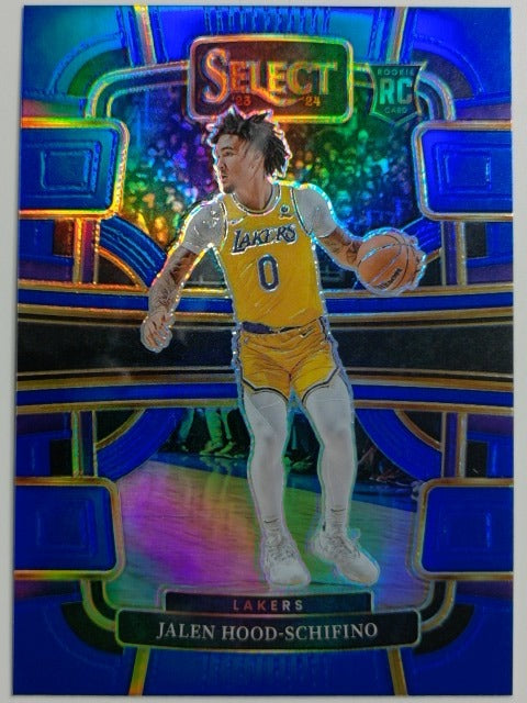 2023-24 Panini Select Basketball Blue Prizm Jalen Hood-Schifino #99 RC